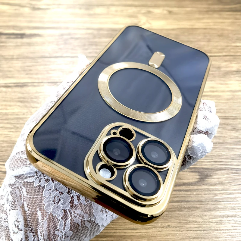 Роскошный прозрачный мягкий чехол из ТПУ для iPhone 16 15 14 13 12 11 Pro Max 16Pro 15Pro 14Pro 13Pro