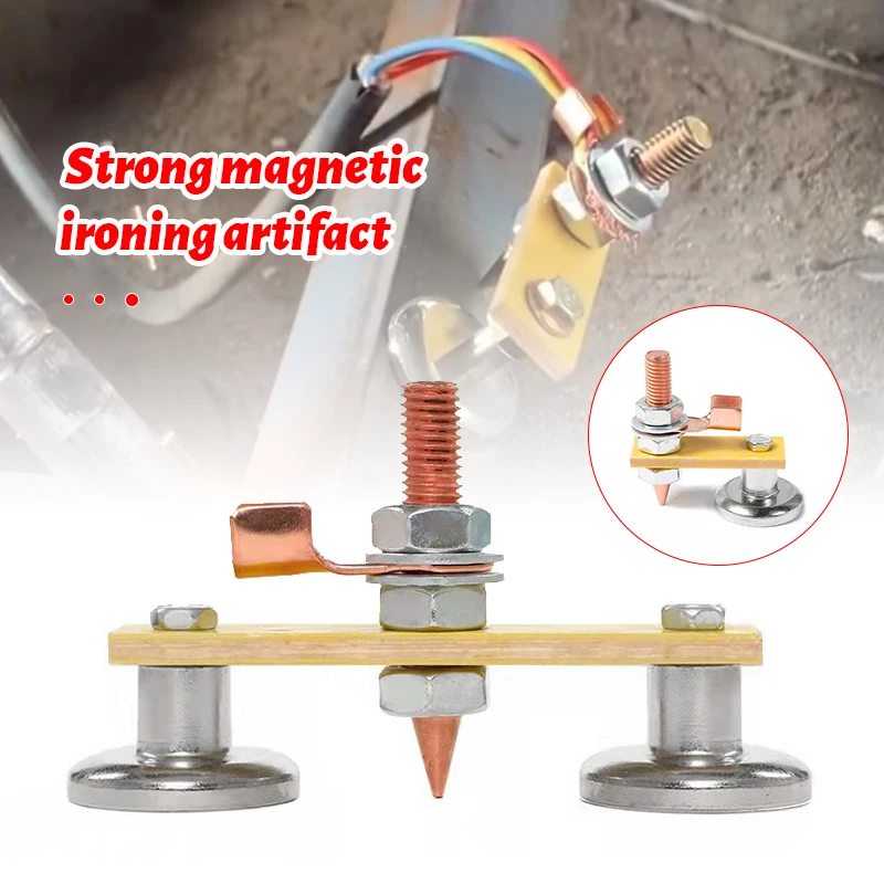 

Welding Magnet Head Magnetic Welding Fix Ground Clamp Support Car Dent Repair Spare Parts Grounding Connector Auto Bodywork