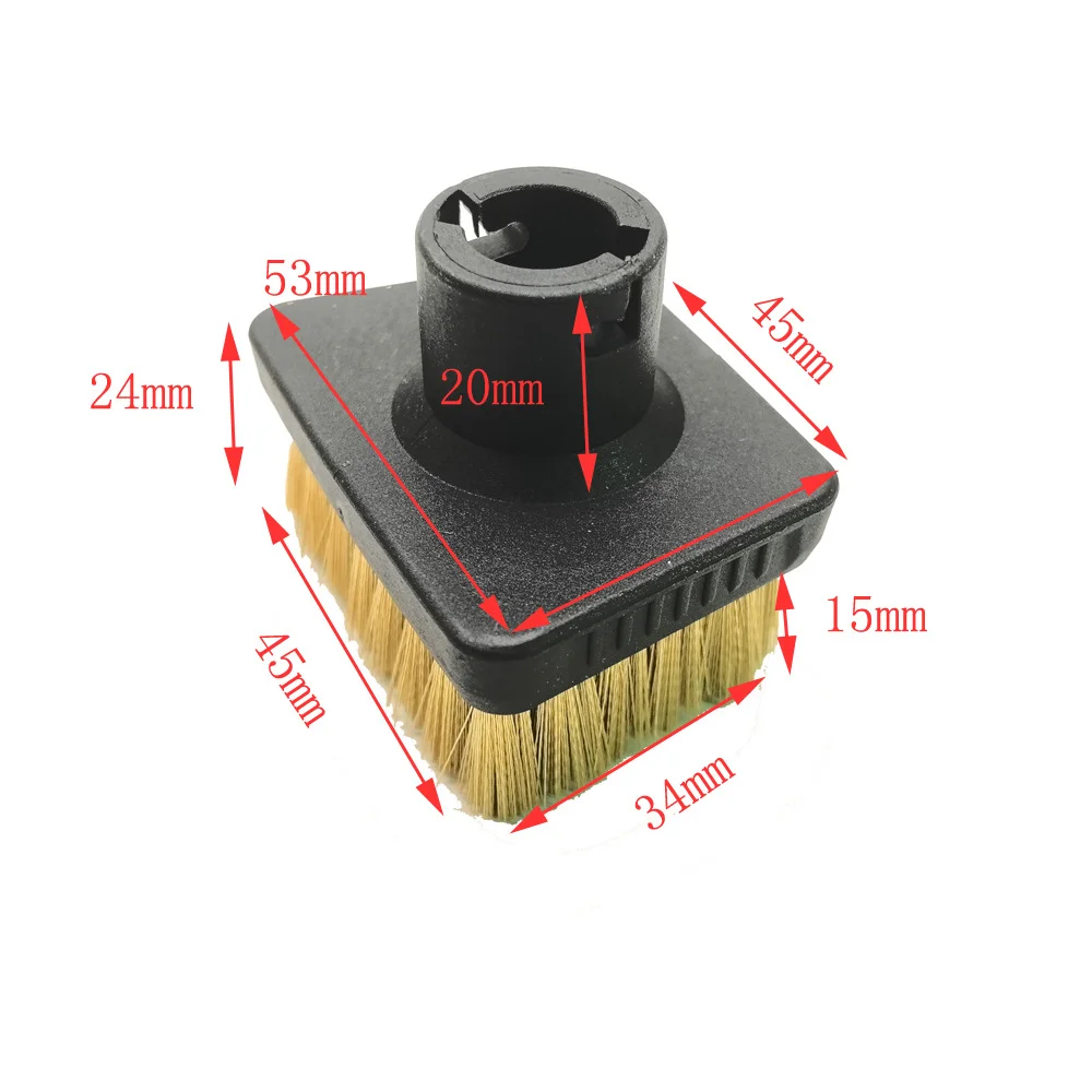Фото Подходит для Karcher SC1 SC2 SC3 SC4 SC5 SC7 CTK10, щетки для чистки пароочистителя, запасные части, аксессуары, маленькая Т-нейлоновая щетка №3