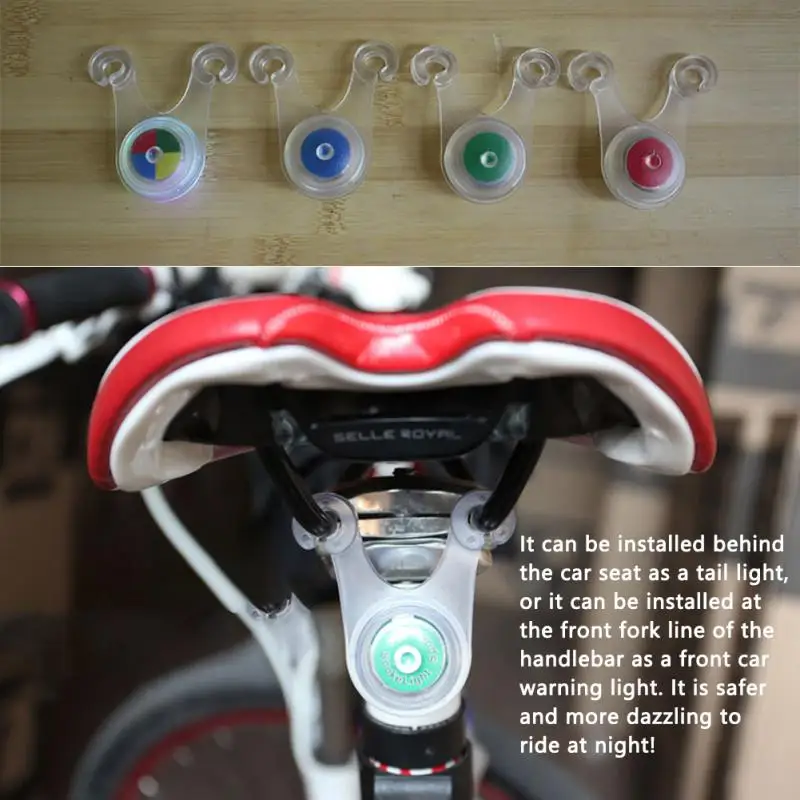 

Bicycle Tail Light LED Night Riding Frog Warning Light Road Bike Rear Tail Light Wheel Spoke Lamp Night Outdoor Cycling Safe
