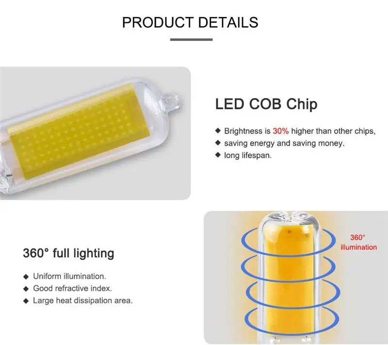 Миниатюрная светодиодная лампочка COB 5 Вт BA15D BA15S E11 E12 E14 G4 G8 G9 заменяемые