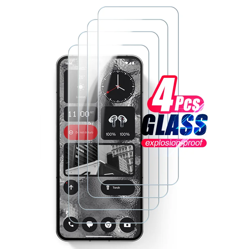 

4 шт. закаленное защитное стекло для телефона (2) Phone (2) Nothingphone(2) 5G Armor безопасная защита экрана пленки No Thing 2