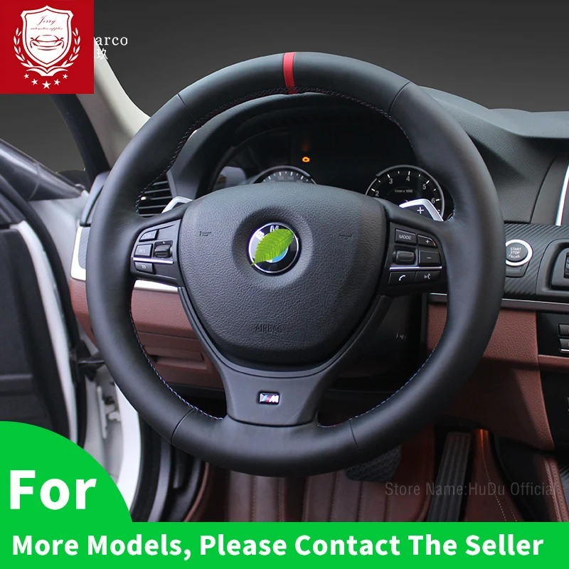 

Alcantara Wheel Cover For BMW 3 5 7 Series X3 X 5 X6 X7 Car Interior Accessories Braid On Handlebar DIY Leather Car Steering