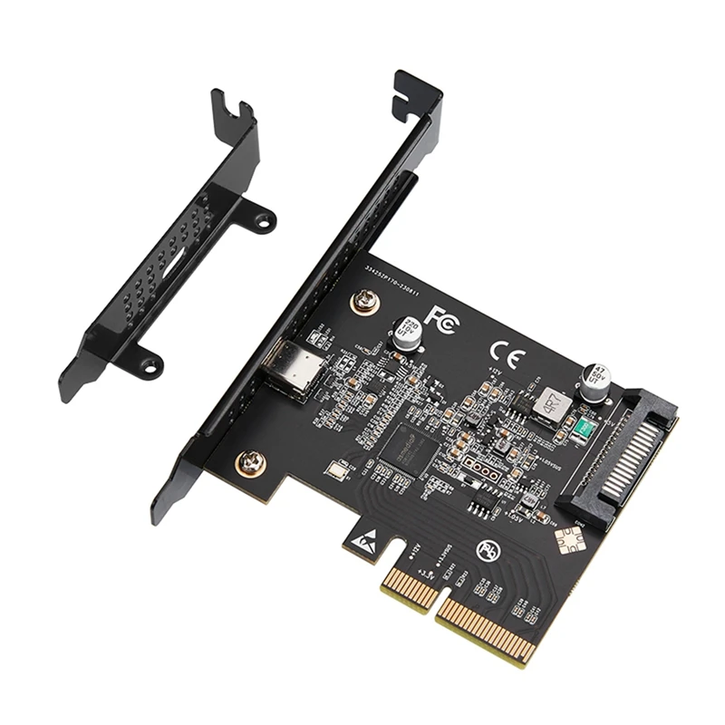 Карта расширения USB-C 3.2 Gen 2X2 PCI-E 3 X4 20 Гбит/с Asmedia ASM3242 Чипсет с 15-контактным питанием