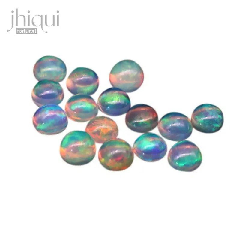 

1 шт., круглый натуральный огненный опал для изготовления ювелирных изделий своими руками