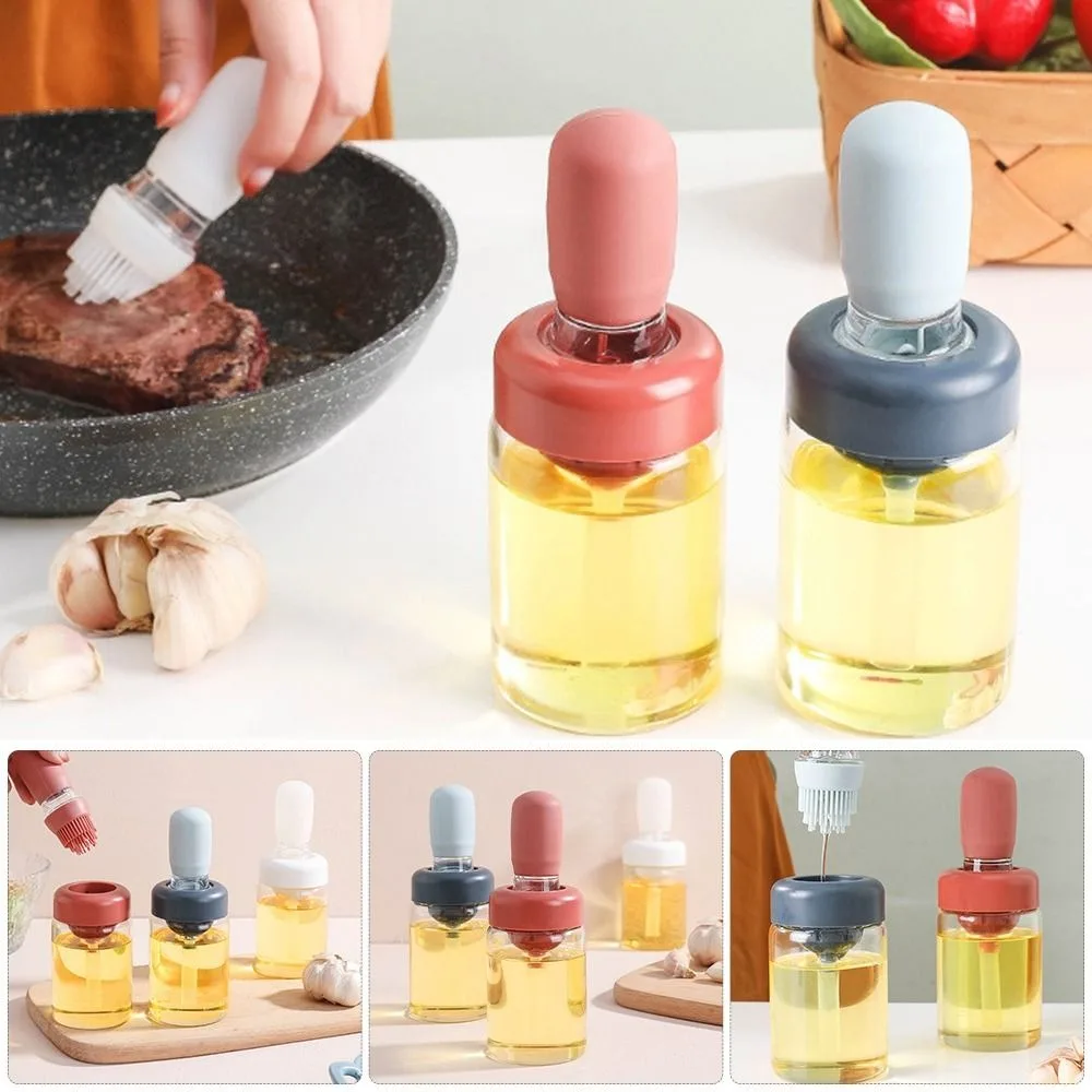 

Силиконовая Пипетка для приготовления пищи, измерительный дозатор масла, бутылка, Диспенсер масляного насоса, силиконовая бутылка с щеточкой