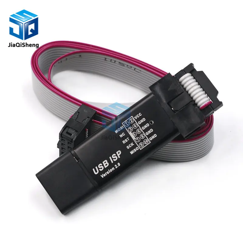 Алюминиевый корпус USB ISP USBISP USBASP ASP программатор для 51 ATMEL AVR WIN7 64 (случайный цвет)