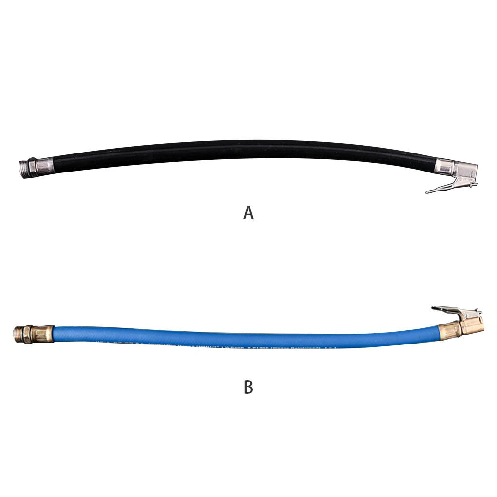 

Tire Inflation Hose Rubber Self-locking Flexible Tyre Hose Lock Clip Pressure Gauge Extension Tube for Bicycle
