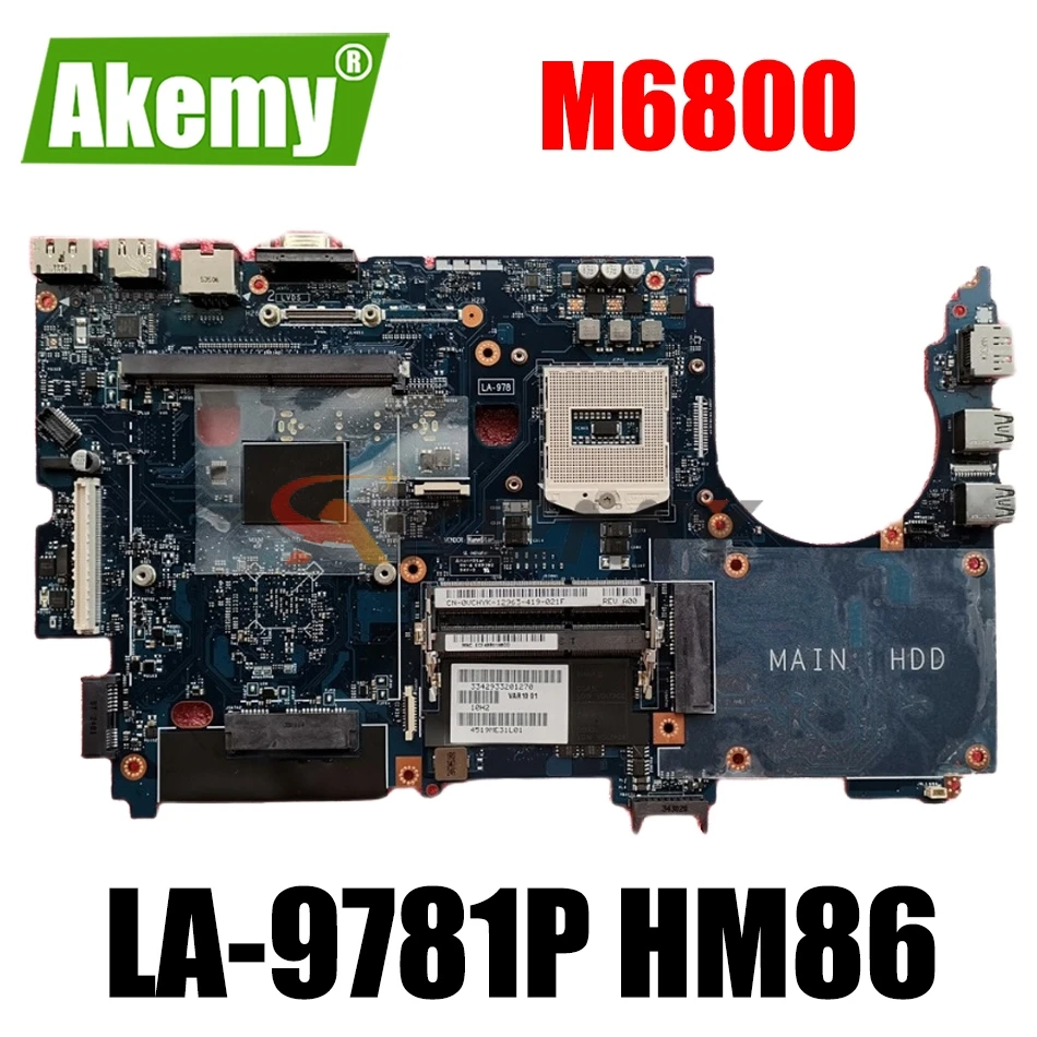 

For DELL Precision M6800 Laptop Motherboard VAR10 LA-9781P Mainboard With HM86 SR17D Chip CN-0XWC1M 0XWC1M XWC1M 100% Fully Test