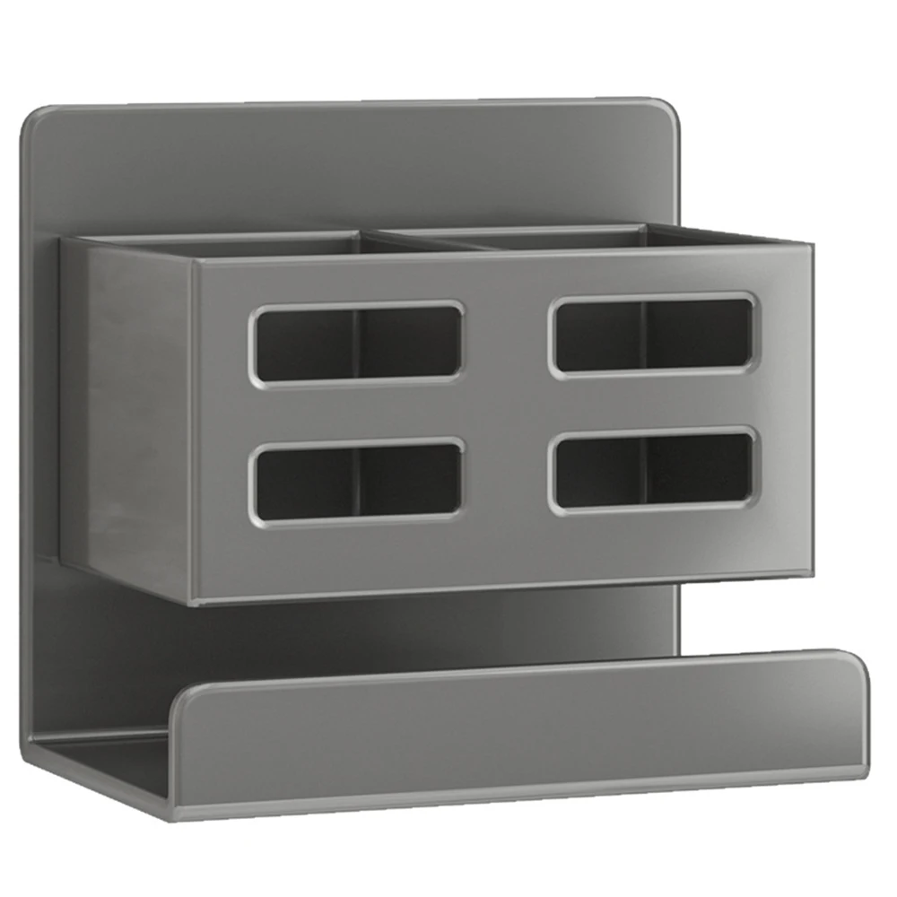 

Wall Mounted Electric Shaver Holder Punch-free Makeup Brush Storage Box Toilet Organizer Toothbrush/comb Holder Durable Bathroom