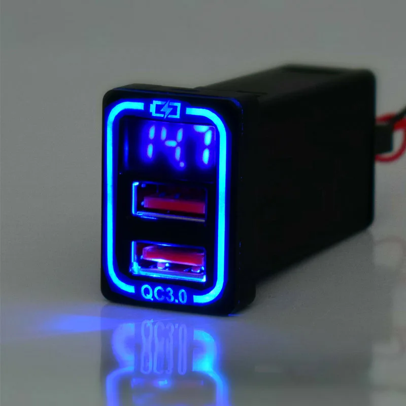 

Автомобильное зарядное устройство QC3.0 с USB-портом для смартфонов TOYOTA Camry Land Cruiser 200 RAV4 Corolla