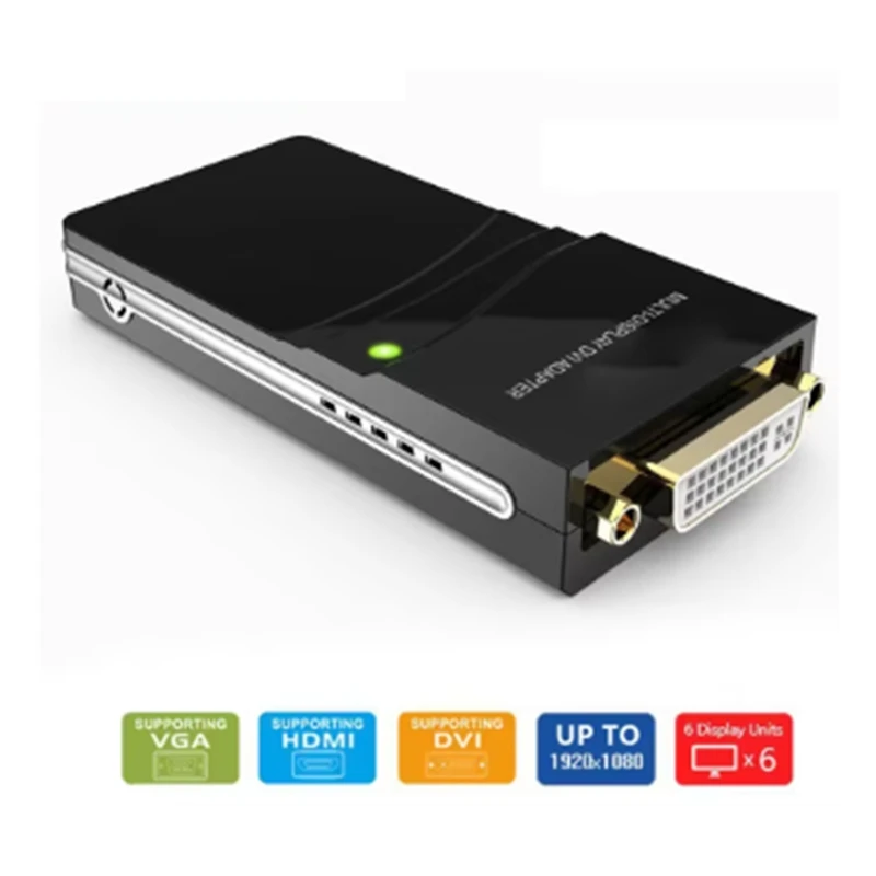 Фото USB-адаптер для подключения к DVI/VGA (Displaylink IC) USB 2.0 DVI/VGA АДАПТЕР для OS, 11/10-ABAM №4