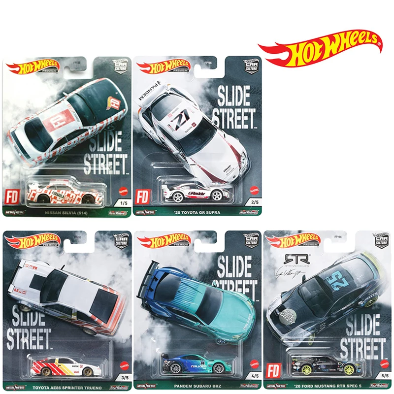 

Hot Wheels FPY86 Car Culture Slide Street Circuit Legends Pandem Subaru Brz Ford Mustang Rtr 1:64 Vehicles Collection Car Toys