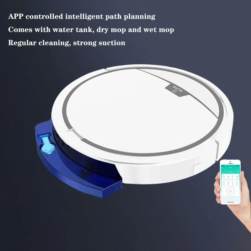 

Робот-пылесос 3 в 1 с приложением для сухой и влажной уборки