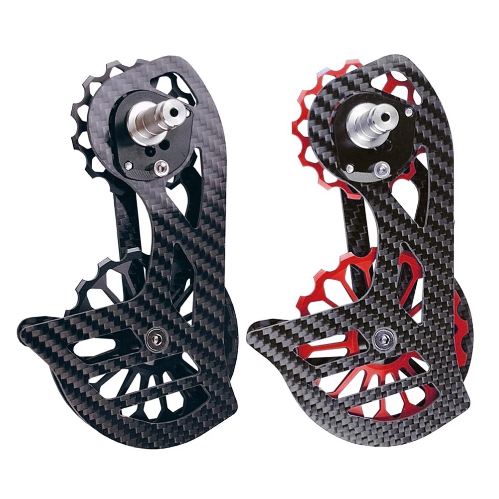 

NEW Road Bike Rear Derailleur for Shimano R5800 R6800 R7000 R8000 R9000 Carbon Fiber 17T Pulley Ceramic Bicycle Derailleur