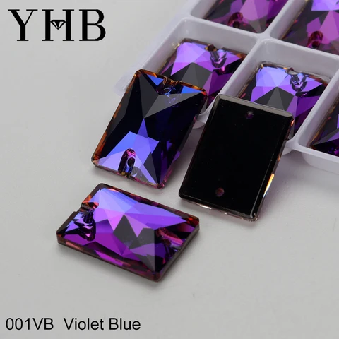 YHB стеклянные стразы AB Moonlight