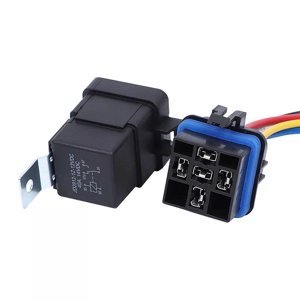 SPDT 5-контактный DC12V 40A водонепроницаемый комплект реле с проводами 2AWG для замены