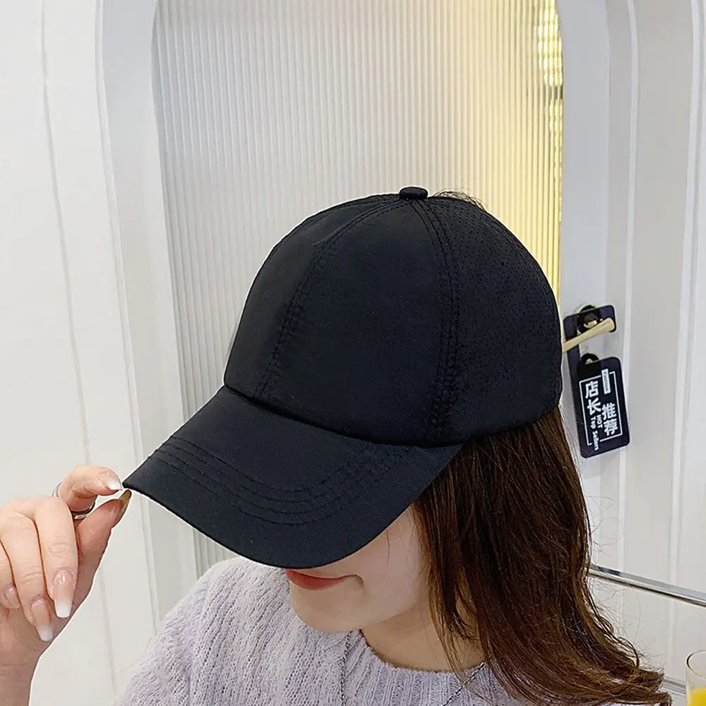 Женская регулируемая бейсболка для конского хвоста Снэпбэк-Кепка сетчатые кепки