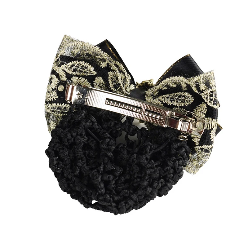 Новинка 2022 Женская атласная кружевная заколка с бантом женская для волос