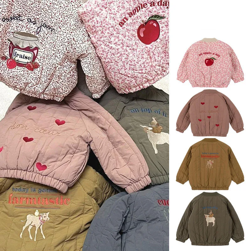 

Boys Jacket KS Lambswool 2022 New Winter Warm Coat Girls Fashion Cartoon Toddler Kids Clothes Infant Baby Parka Cotton Outwear