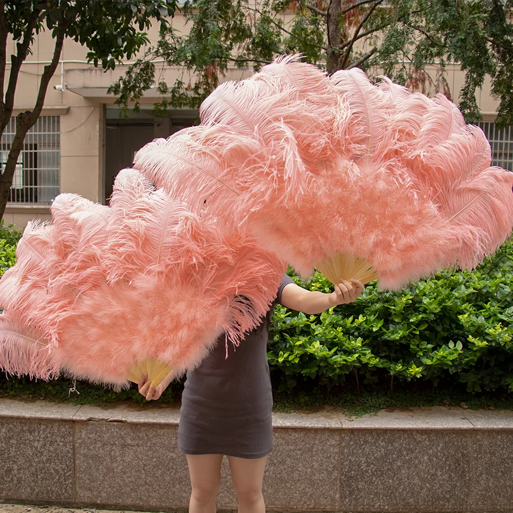 

High Quality Natural Ostrich Feather Fans Wedding Dance Party Alloween Performance Turkey Feather Accessories Plume Crafts Decor