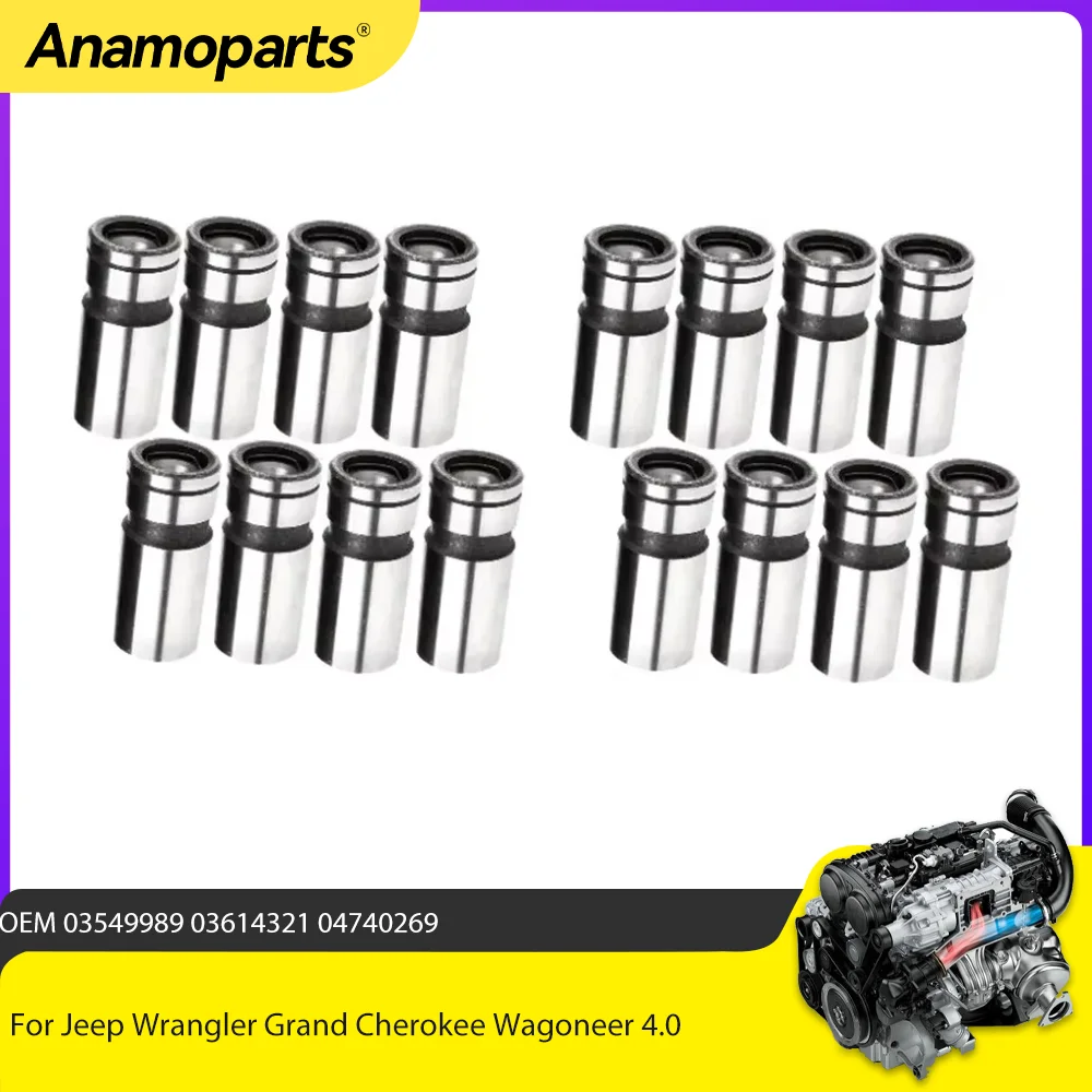 Фото Комплект подъемников клапанов подходит для Jeep Wrangler Grand Cherokee Wagoneer Comanche CJ7 EPE ERH MX S01 ED1 P00 4,0 л l6 GAS OHV №1