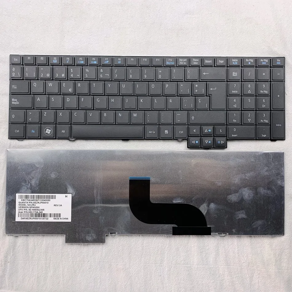 

Клавиатура с испанской раскладкой для ноутбука ACER TM5760 8573 TM6495T 7750 5760 6595 6495 TravelMate 5760 5760G 5760Z 5760ZG sp