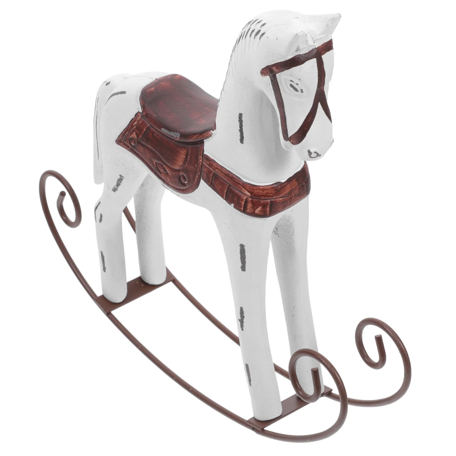 Украшение кафе волнущая деревянная лошадь украшения для детской комнаты ремесла