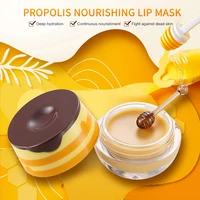 propolis moisturizing lip mask sleep lip balm nourishing anti wrinkle lip care anti cracking unisex with brush lip care