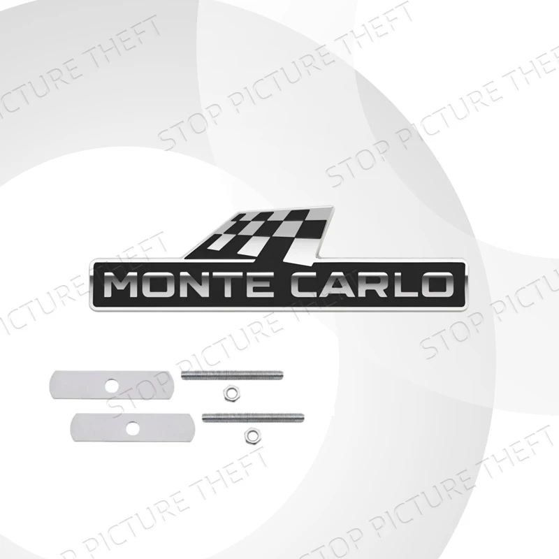 

Металлический сплав Гоночный флаг Монте-Карло Логотип Решетка автомобиля Значок Боковая наклейка на багажник Эмблема для Skoda Sport Line Superb Octavia Kodiaq