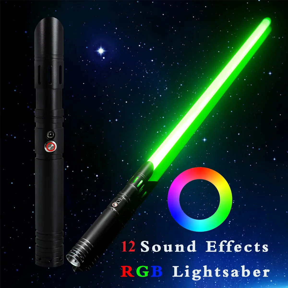 

DamienSaber Xeno3.0 Pixel Heavy Dueling Lightsaber Smooth Swing Metal Handle Force FX FOC Light Saber with 34 Sound Fonts