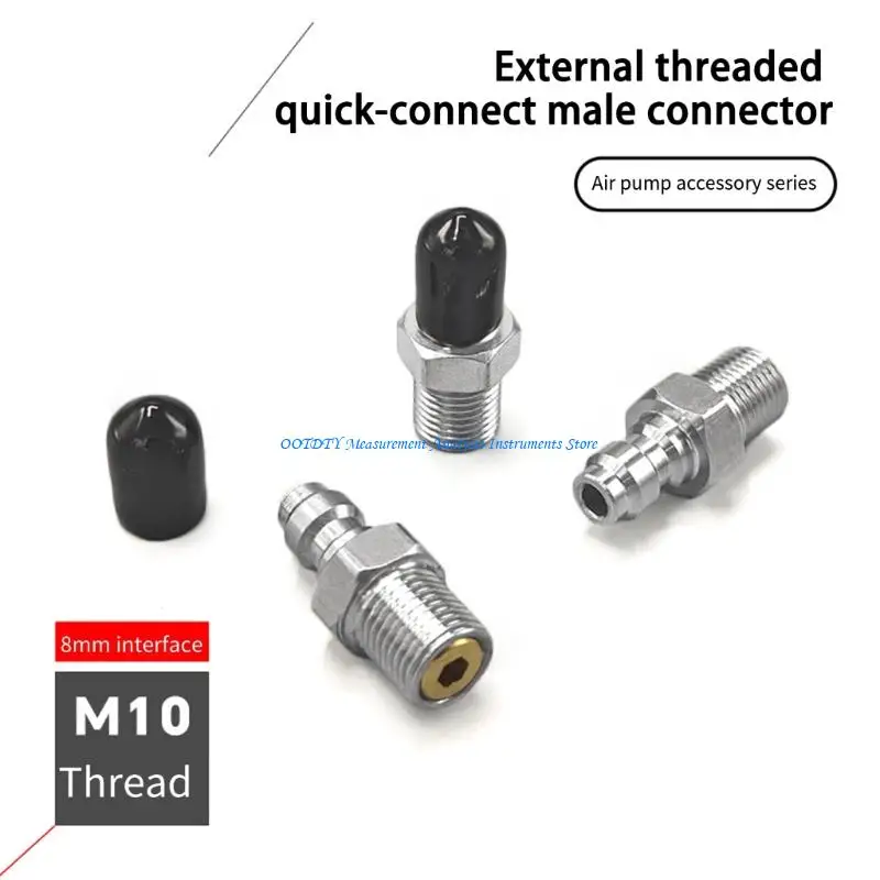 Фото Соединитель штуцера стали М10кс1/1/8NPT/1/8BSPP стали 367D продетый нитку для на открытом воздухе устройства №1