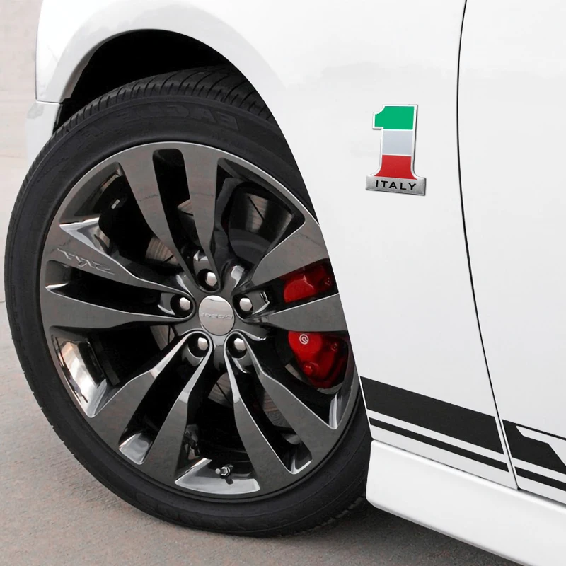 Стайлинг автомобиля 3D алюминий значок с флагом Италии эмблема украшение кузова