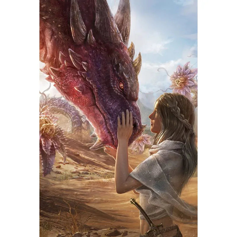 

Алмазная 5D картина богини дракон, Набор для вышивки крестиком, полная вышивка, мозаика, картина стразы, Декор