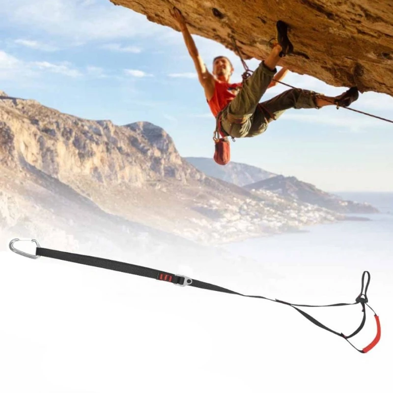 

Climbing Belt Restraint Lanyards Adjustable Outdoor Equipment Sturdy Polyester Rescue Tools for Hanging Stand Adventure