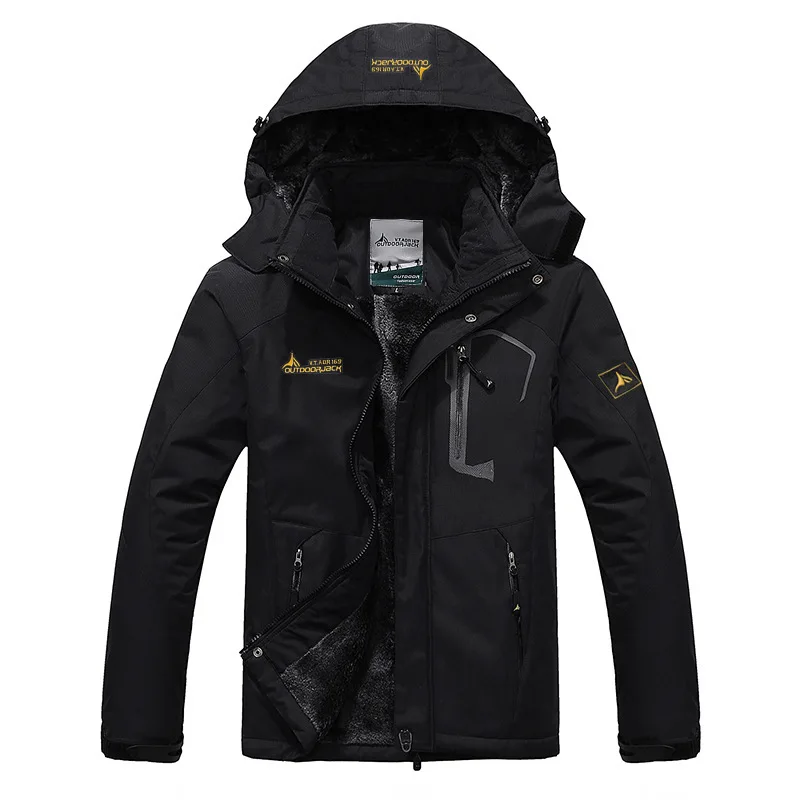 Women'S Waterproof Ski Jacket Warm Winter Coat Mountain Windbreaker Hooded Raincoat Jacket Warm Mountaineering Suit