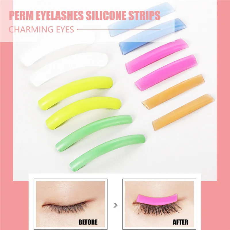 

6 пар, многоразовые накладки для завивки ресниц