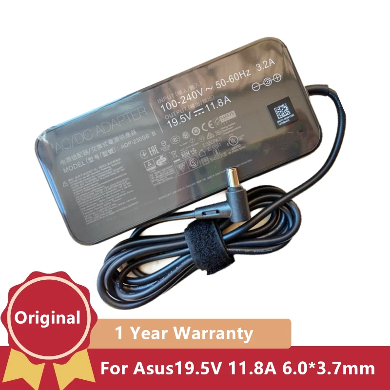 Зарядное устройство для Asus с адаптером питания, устройство для зарядки телефона, модель 0A001-00391200 GFX72VS GFX72VY ADP-230GB ROG GR8 II GU501G 19,5 V 11.8A 230W