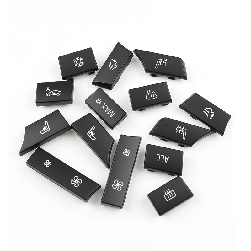 

11/12/14Pcs Car A/C Heater Button Key Caps Repair Kit Switch Button Cover For BMW F01 F02 F06 F07 F10 F11 F12 F13 2010-2017