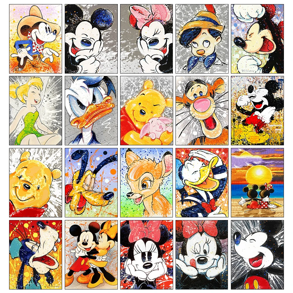 

Алмазная живопись Disney, Минни тигр, Винни-Пух, мультяшная мозаика, вышивка 2023, новая серия, детский подарок «сделай сам», украшение для стен