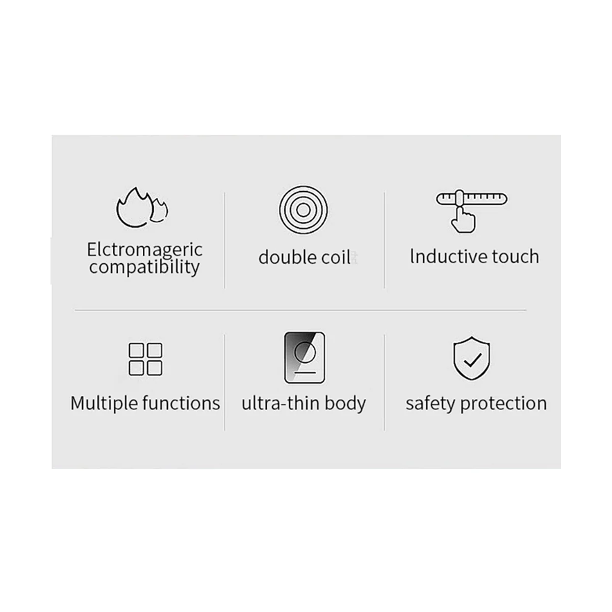 Портативная индукционная варочная панель 8 температурная сенсорная горелка