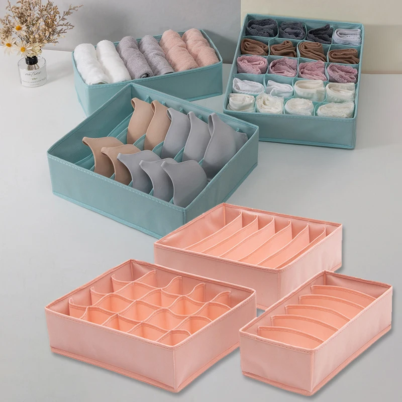 

3 шт./компл., органайзер для нижнего белья, футболок, одежды, складной ящик-органайзер, домашний шкаф, разделитель, коробка для хранения, прина...