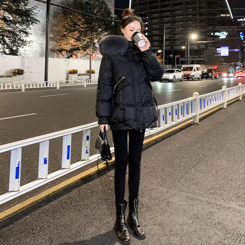 Down Cotton Jacket Women's Winter Short Fashion Cotton Jacket Foreign Style Popular Thickening Fried Street Korean Coat