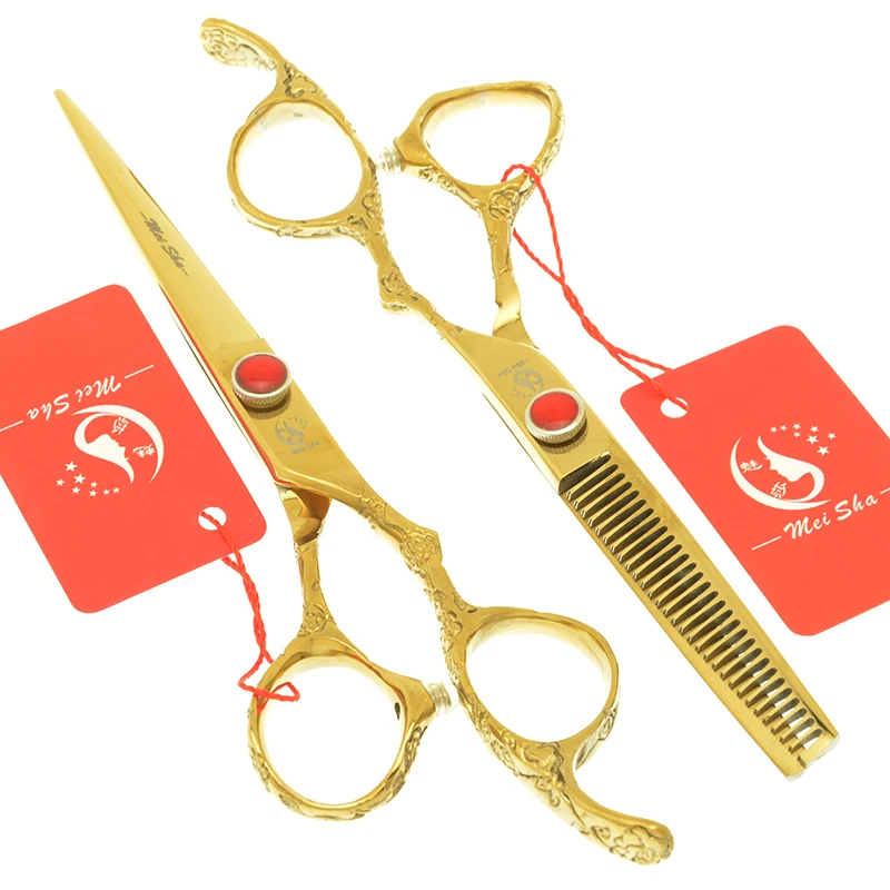 

Meisha 6 inch Sharp Blade Hair Scissors Set Professional Hairdressing Cutting Thinning Styling Shears Barber Haircut Tool A0115A