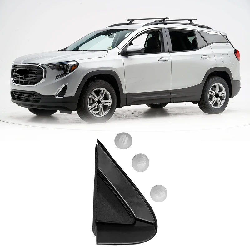 

Exterior Side Rearview Mirror Triple-Cornered Plate Trim For 2018-2020 Chevrolet Equinox GMC Terrain