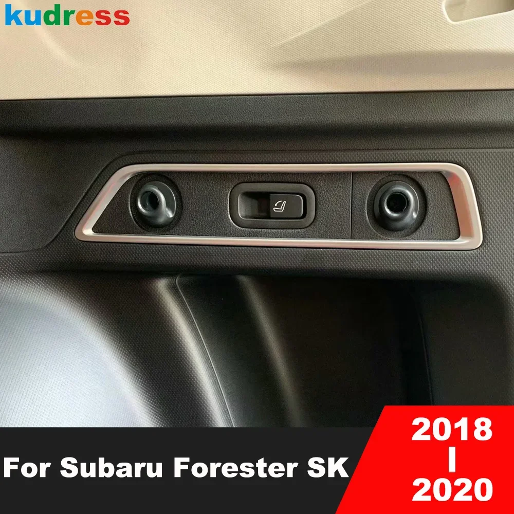 

Для Subaru Forester SK 2018 2019 2020 матовый автомобильный задний переключатель багажника, кнопка управления, крышка панели, отделка, аксессуары для внутреннего молдинга
