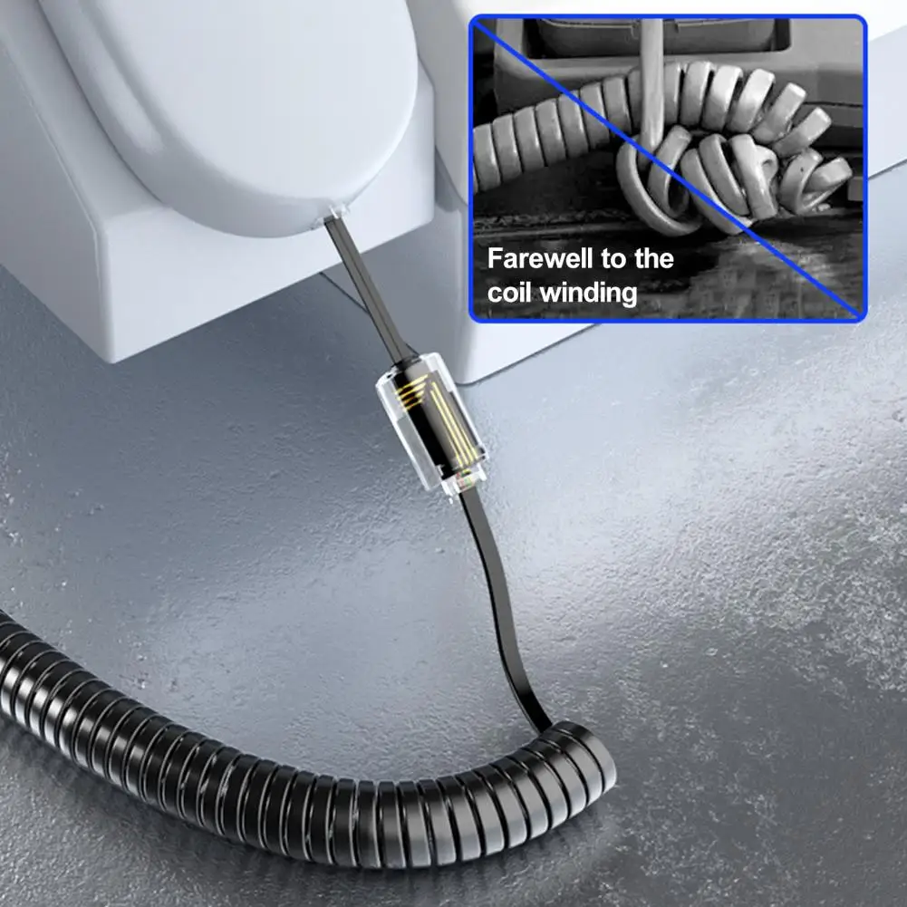 Телефонный Шнур поворотный Разрыватель Rj9 4p4c телефонный шнур вращение на 360