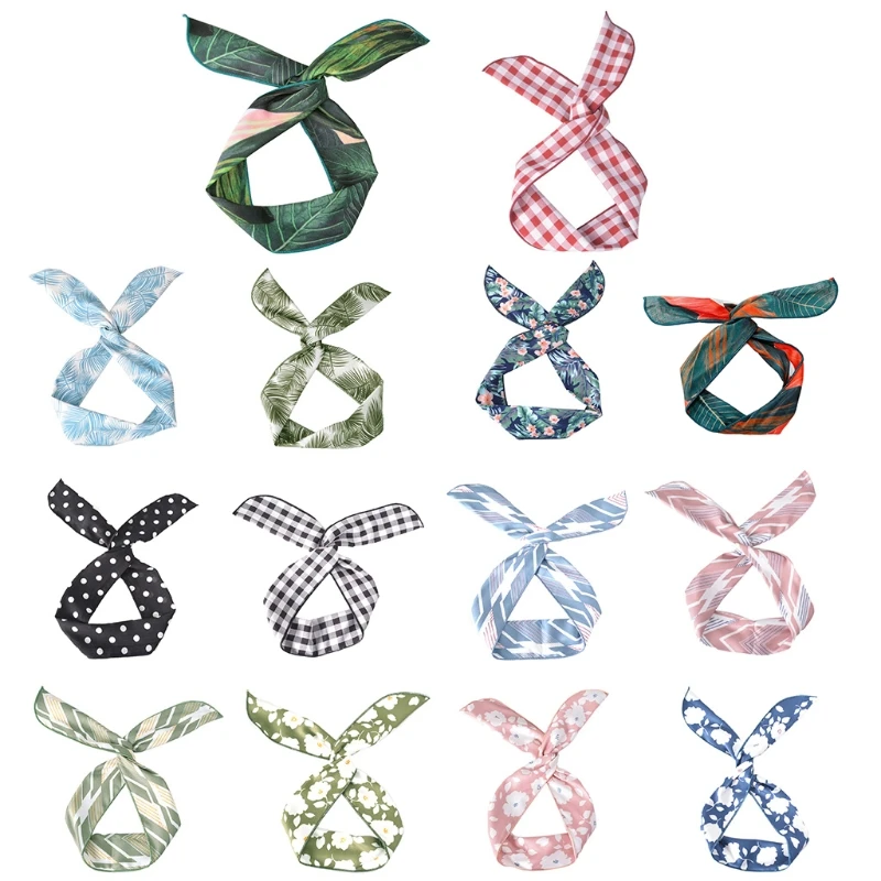 

13 Colors Boho Vintage for Fresh Headband Women Twist Iron Wired Hairband Cute R