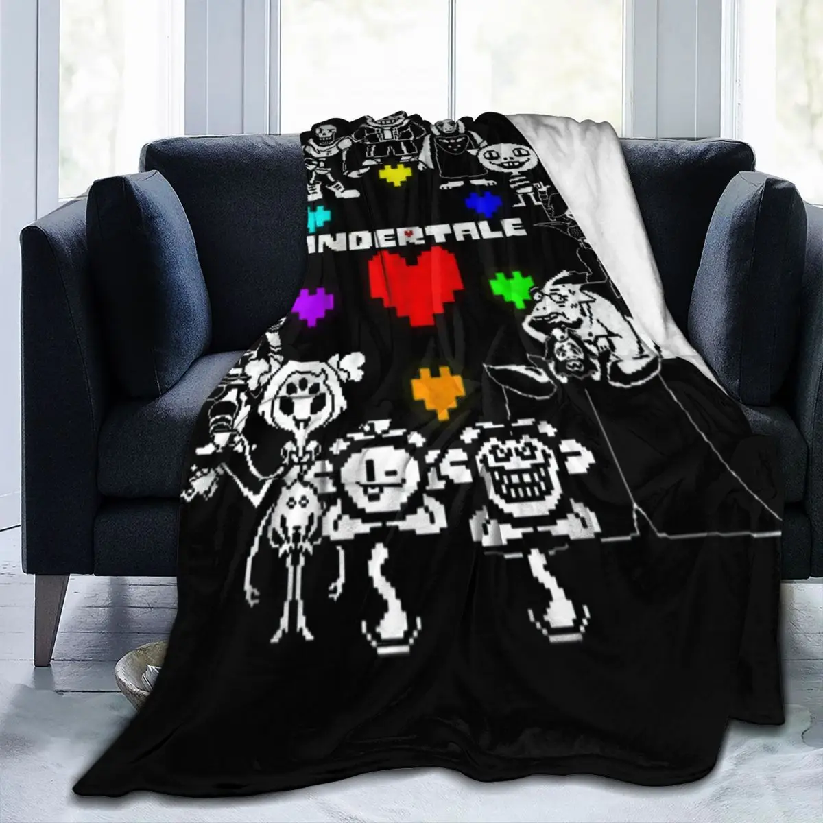 

Undertale Memories Throw Blanket Fashionable Warm Living Room Multi Style