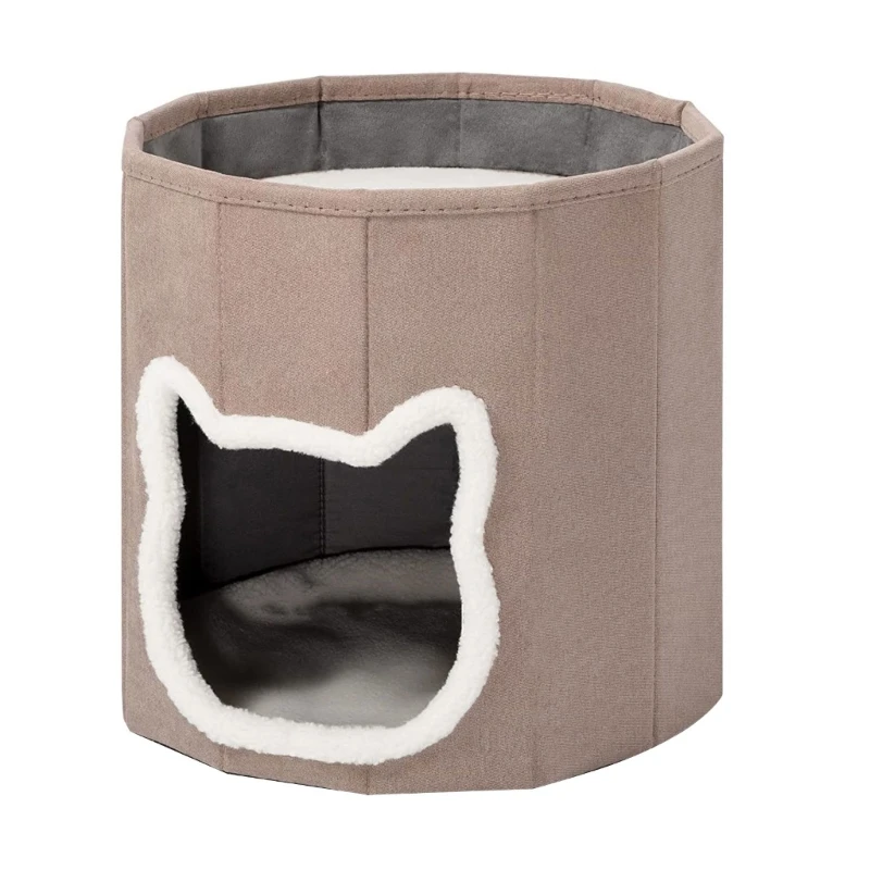 

Cat House with Washable Cushions Cat Bed for Kitten Cat Tent Indoor Cat House